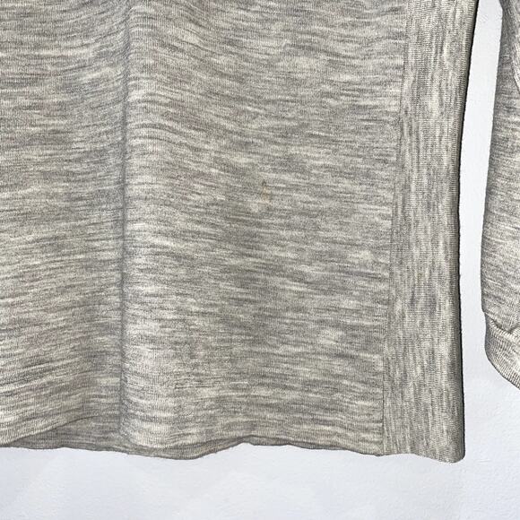 Rivamonti Women's Gray Heathered Henley Top Long Sleeve Size M - Picture 9 of 10